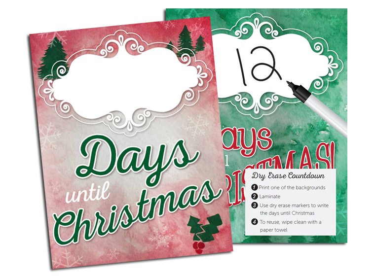 Christmas Count Down Magnet